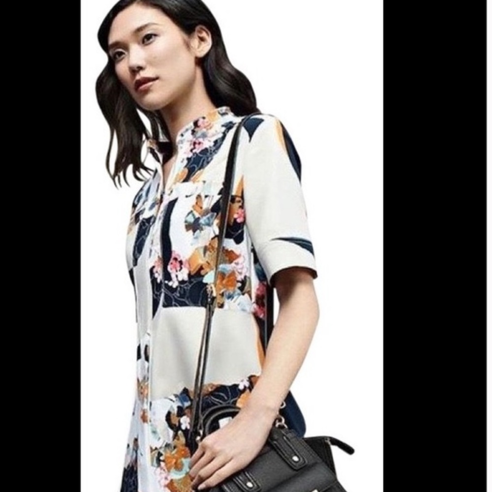 3.1 Phillip Lim for Target Shirt Dress in Paper Floral Print - Picture 5 of 5